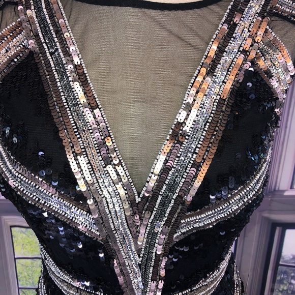 Aidan Mattox size 0 MSRP $395 sequined party dress - Picture 12 of 16